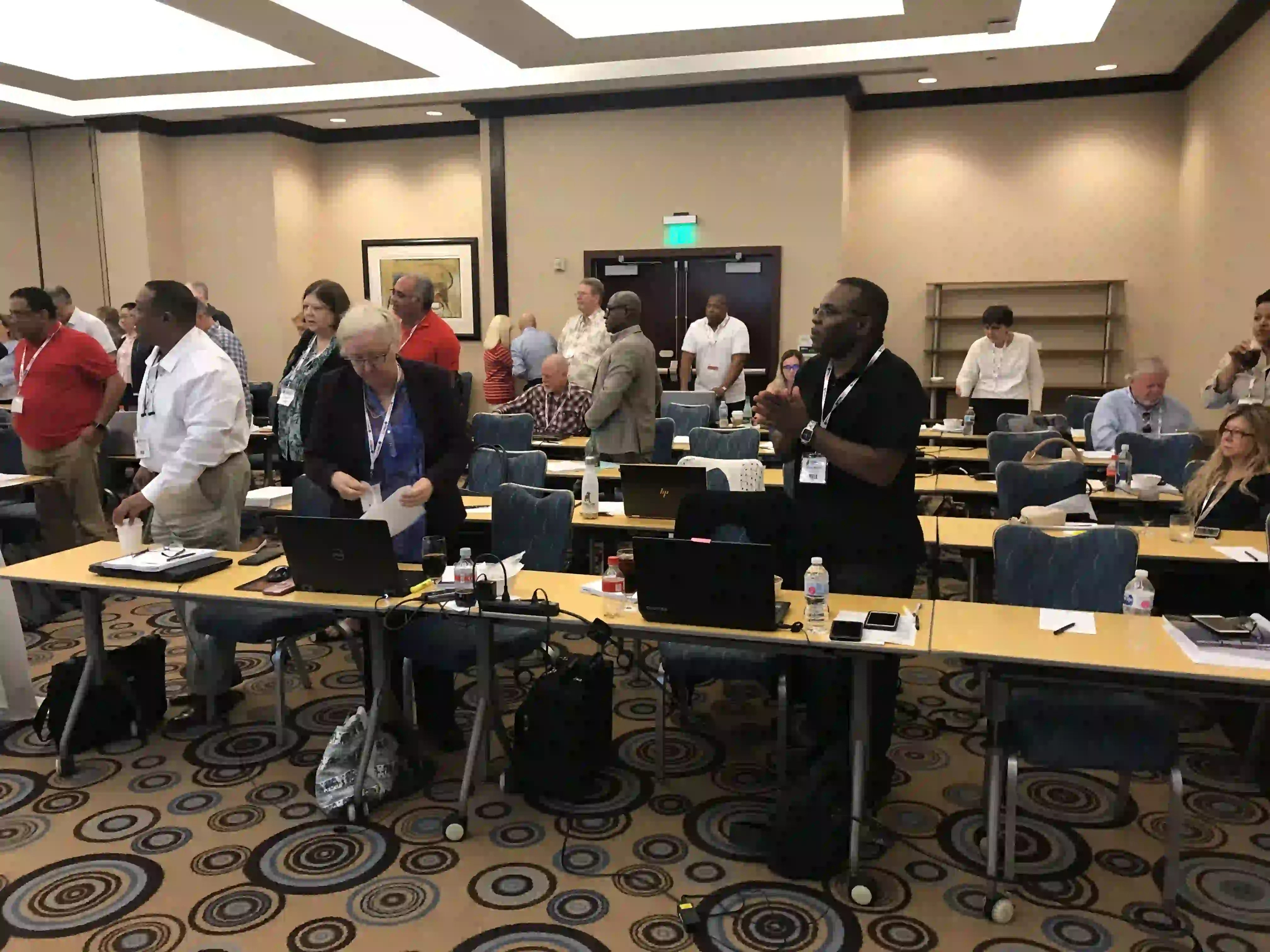 Several pictures of previous tax resolution conferences