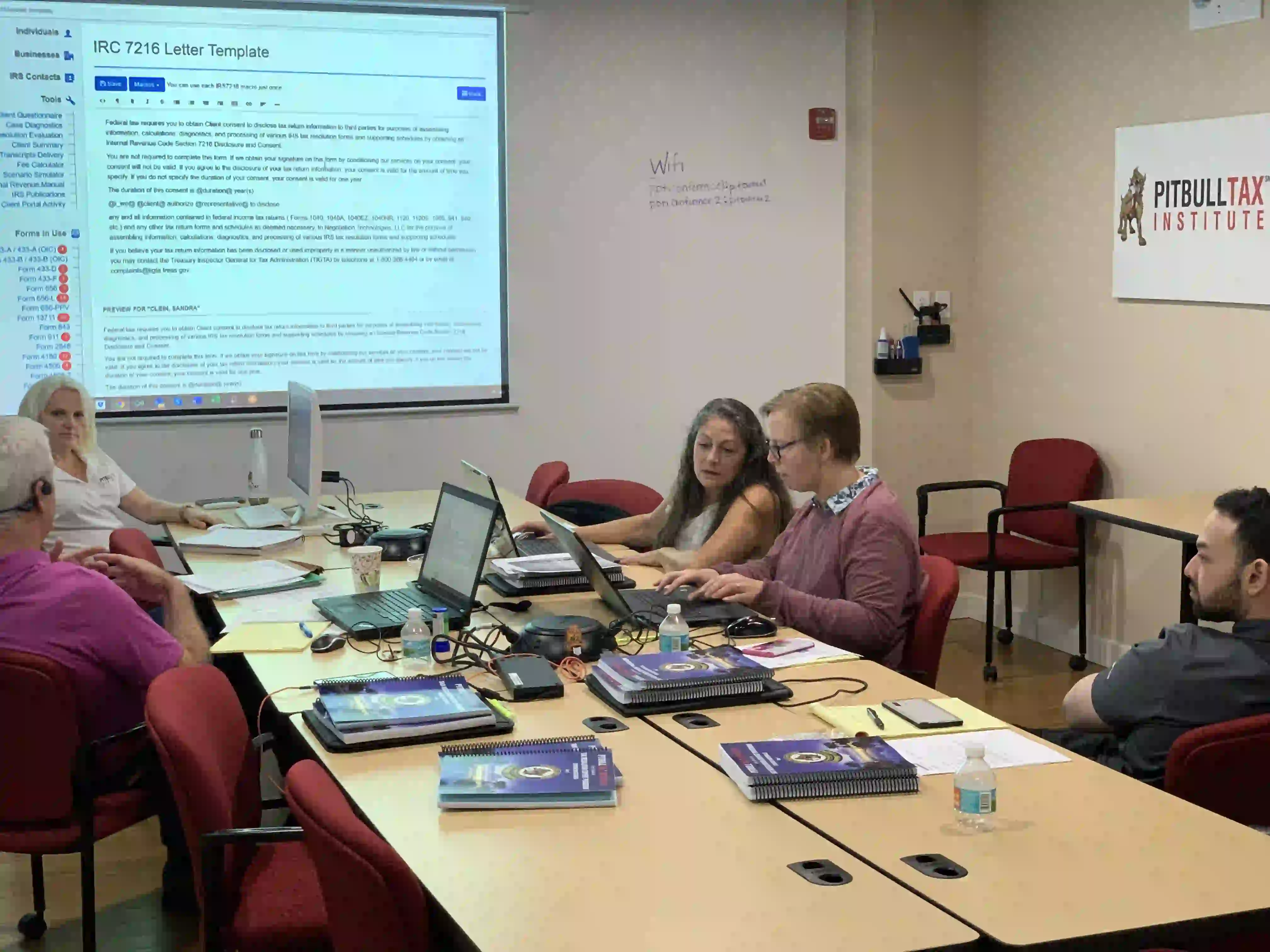 Several pictures of previous tax resolution conferences