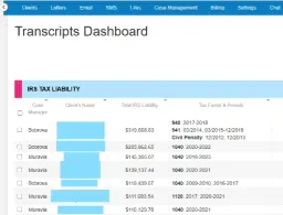 IRS Transcripts Delivery & Reporting, PitBullTax Software Video Tutorial