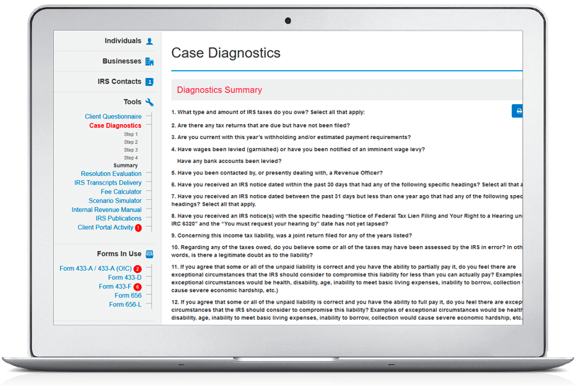 Case Diagnostics