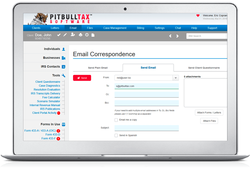 Incoming and Outgoing Email Correspondence