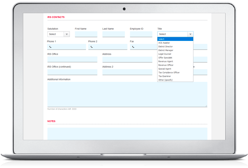 IRS Contact List