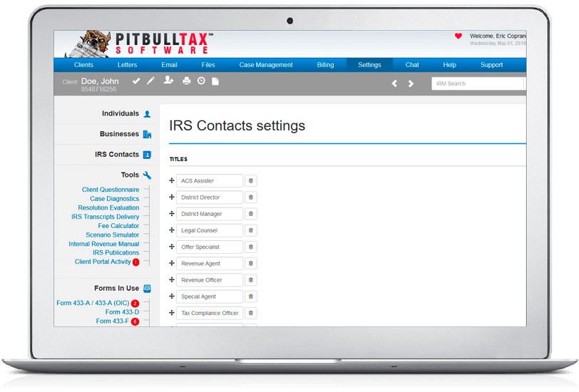 IRS Contact List