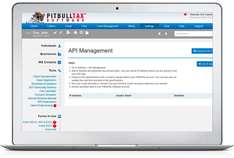 PitBullTax API