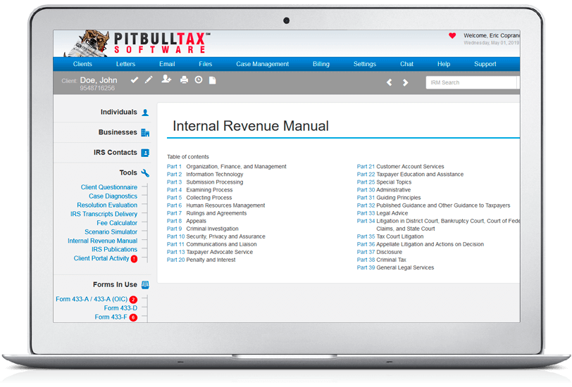 Searchable Internal Revenue Manual